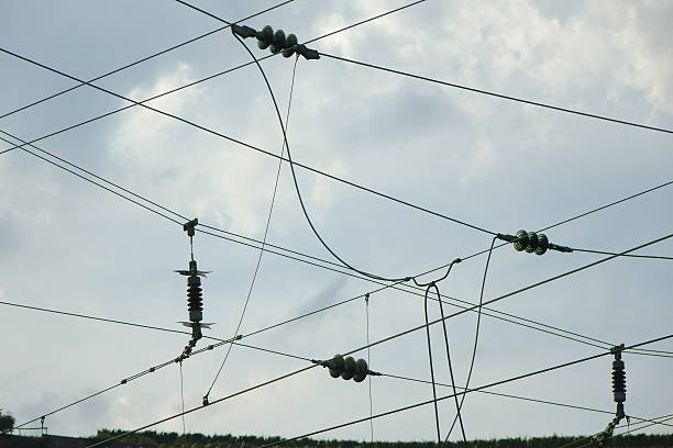 istock isolators of a high-voltage power line 482101142