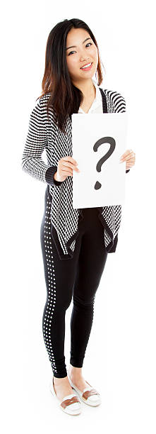 Attractive asian 20 years old wearing casual clothe isolated on white background