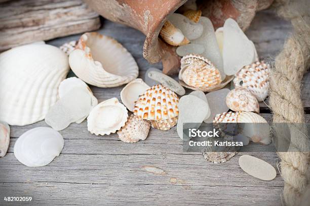 Marine Background Stock Photo - Download Image Now - Amphora, Ancient, Beach