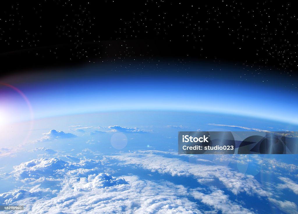 View of Earth from space view of the Earth from space, blue planet and deep black space Planet Earth Stock Photo