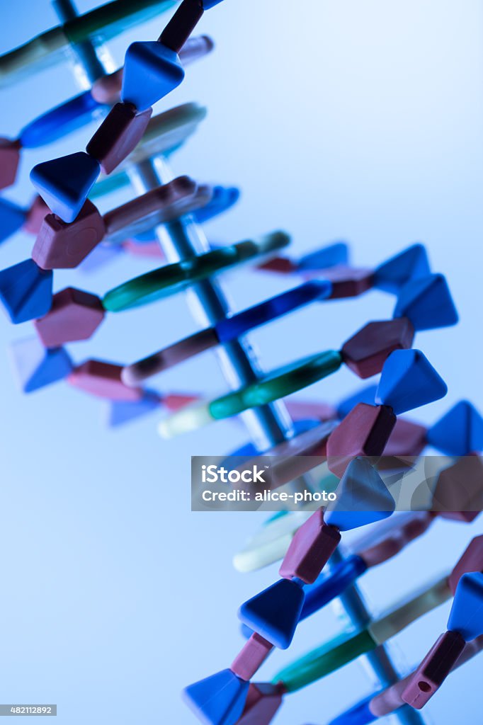 Dna Science Modle Molecular Dna And Atom Model In Science Research Lab Stock Photo ...