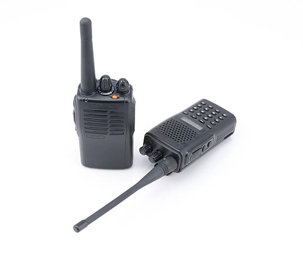 istock Military portable radio isolated on white background 482112934