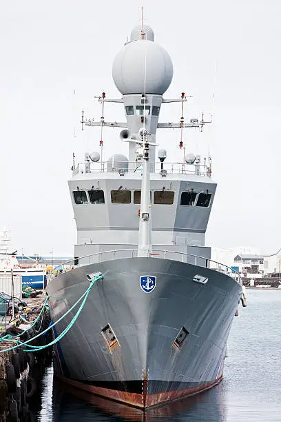 Coastguard ship in Reykjavík, Iceland.