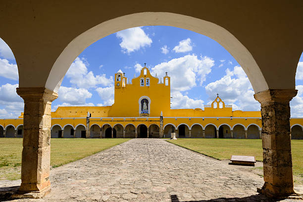 Convent in the city of Izamal, Mexico -XXXL stock photo