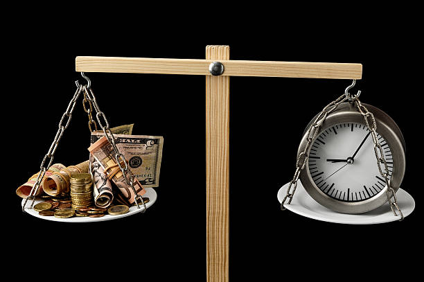 istock Clock and Currency Time is Money Concept 482118149