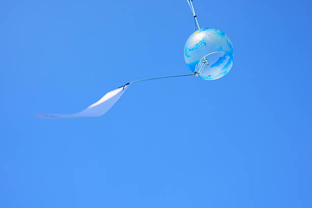 istock Japanese wind chime against blue sky 482119312