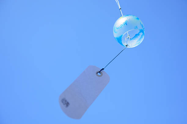istock Japanese wind chime against blue sky 482119330