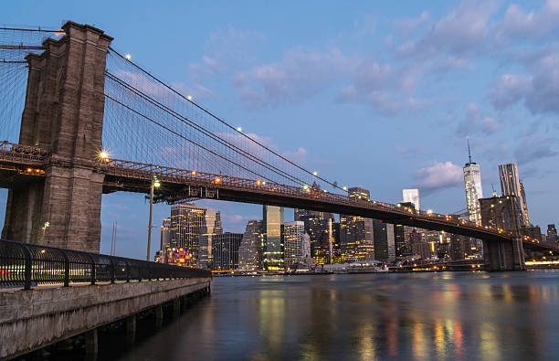 istock New York - Brooklyn Bridge and Lower Manhattan 482120100