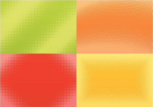 Colored Halftone Pattern Colored Halftone Patterns Ii Stock Illustration - Download Image Now ...