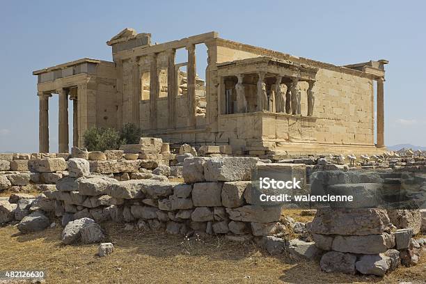 Erechtheion An Ancient Greek Temple In Athens Greece Stock Photo - Download Image Now