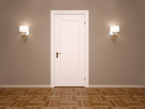 istock illustration of white closed door 482126822