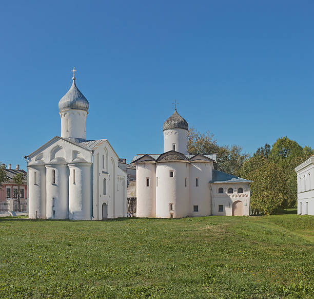 istock Ancient churches in Veliky Novgorod, Russia 482127578