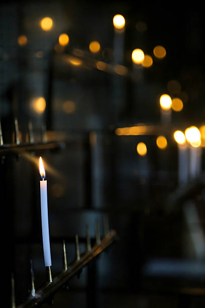 istock sacred burning candles in the shrine 482128326