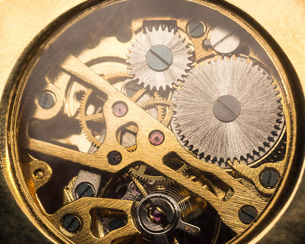 istock Part of golden mechanism 482130936