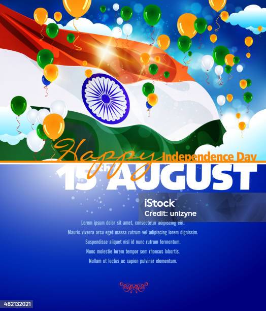 独立記念日のお祝いのインド - お祝いのベクターアート素材や画像を多数ご用意 - お祝い, まぶしい, イラストレーション