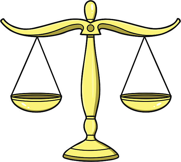 Legal Scales Of Justice Legal Scales Of Justice judgement illustrations stock illustrations