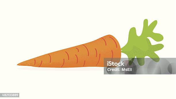 Морковный — стоковая векторная графика и другие изображения на тему Морковка перед носом - Морковка перед носом, Без людей, Вегетарианское питание