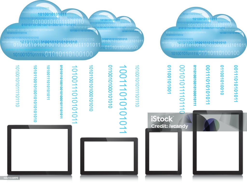 Облачные вычисления - Векторная гра�фика Абстрактный роялти-фри