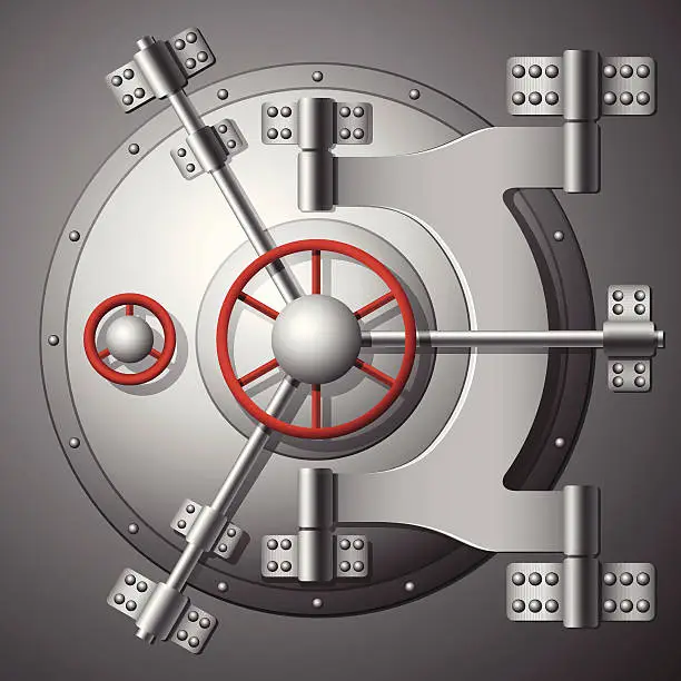 Vector illustration of Bank Vault