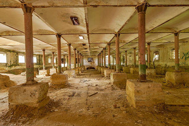istock Vaulted ceilings in a disused maltings 482134950