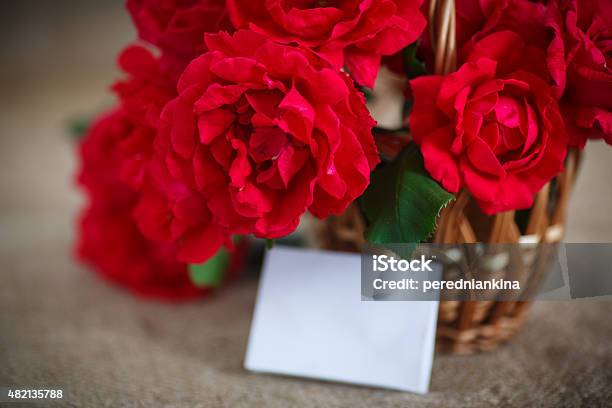 Beautiful Bouquet Of Red Roses Stock Photo - Download Image Now - 2015, Arranging, Beauty