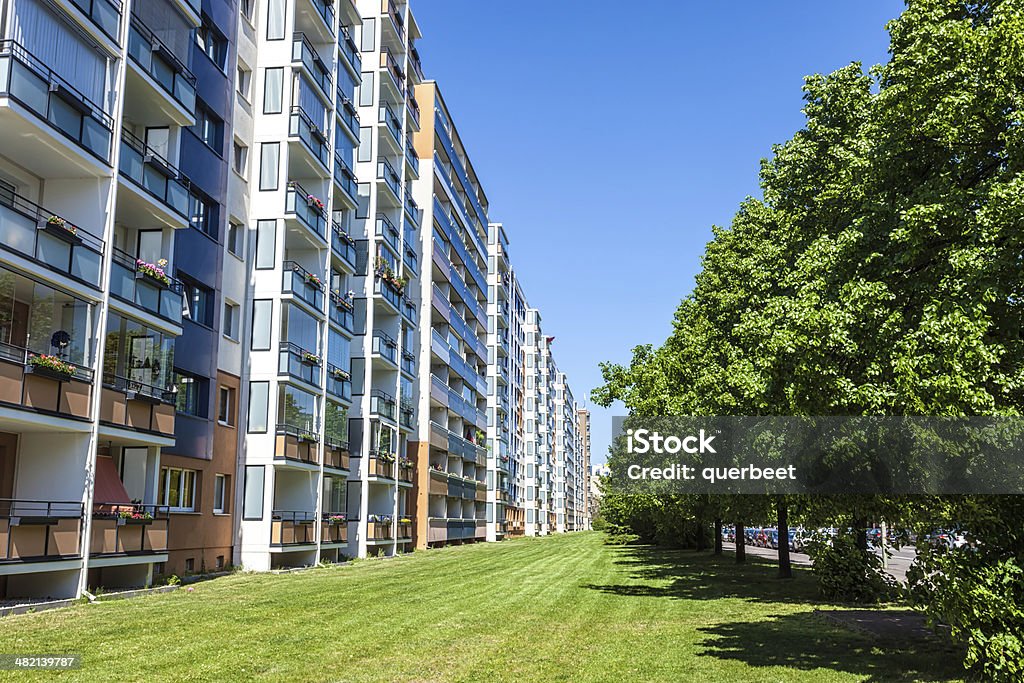 Apartment block - Lizenzfrei Außenaufnahme von Gebäuden Stock-Foto