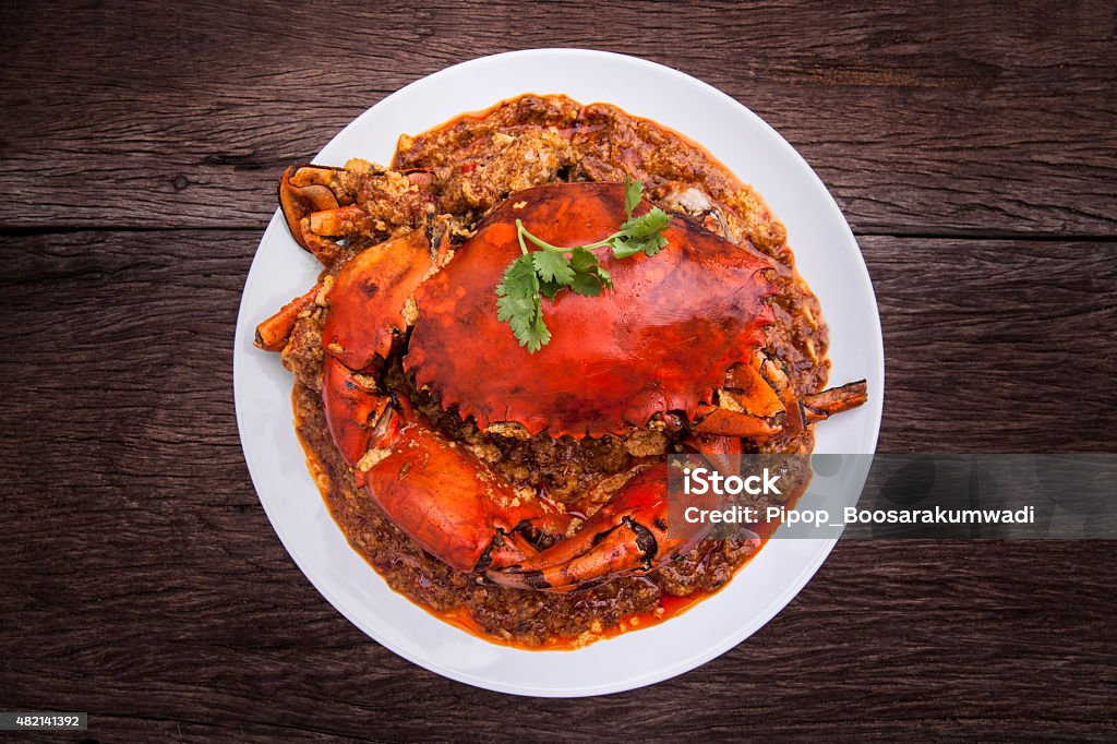 Chilli crab asia cuisine. Singapore, Thailand Chilli Crab. Crab Stock Photo