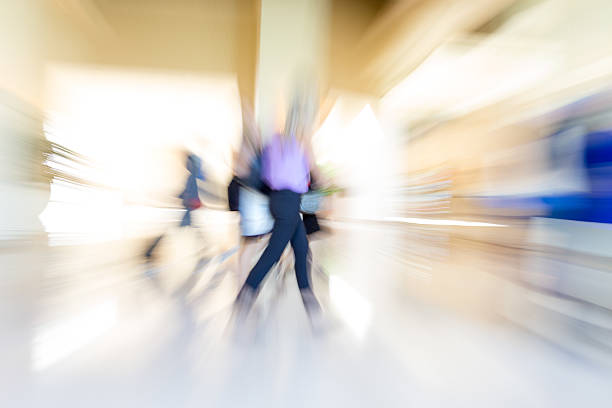 istock Pedestrians walking, zooming motion blur 482144124