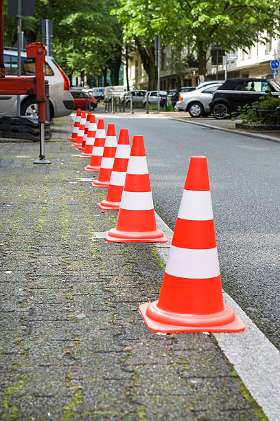 istock Row of traffic cones 482149676