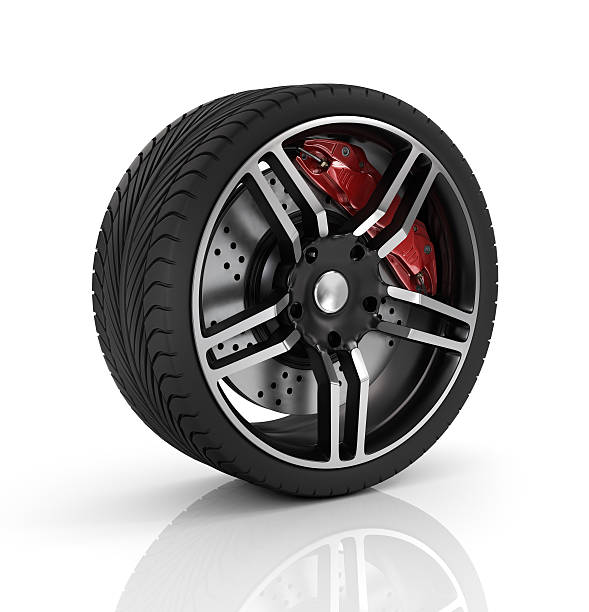 istock Super car disc-brake. Car wheel. 482151426