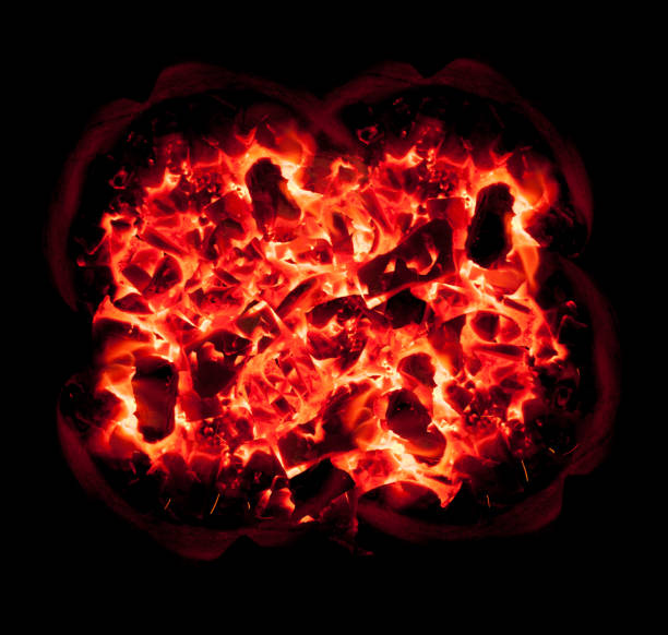 istock burning charcoal in the background 482161543