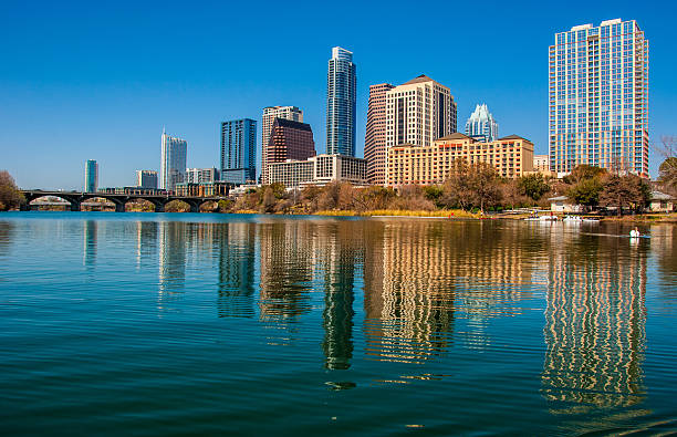 istock Town Lake reflections Austin Texas Skyline middle of water 482162132