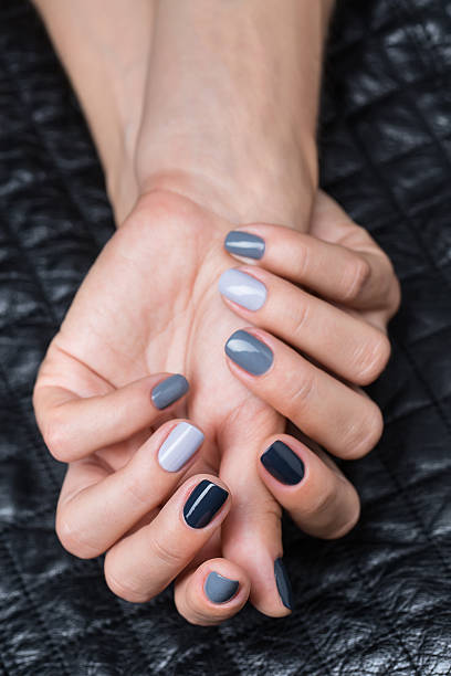 istock Women's hands with a stylish manicure 482162158