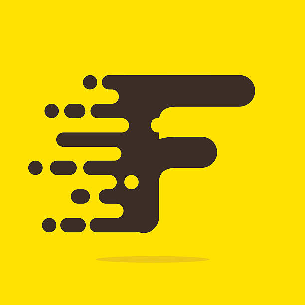 ilustraciones, imágenes clip art, dibujos animados e iconos de stock de f carta icono plantilla de diseño. - letter f flash