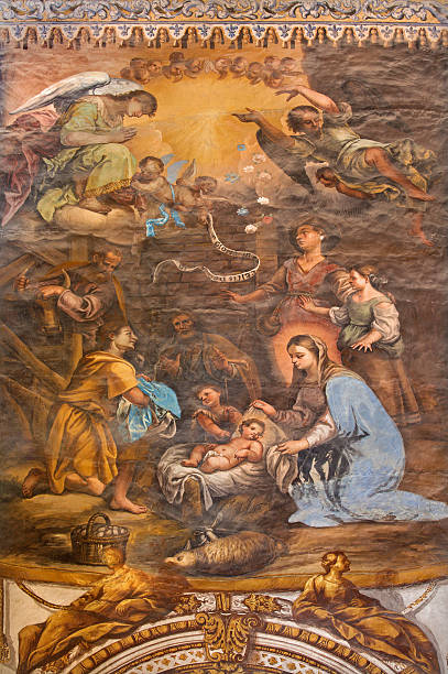 istock Granada - The Nativity fresco 482166526