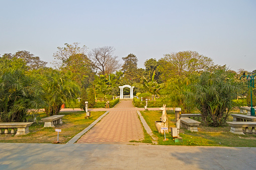 FEB 10, 2014, CALCUTTA, WEST BENGAL, INDIA - Elliot Park in central part of Calcutta