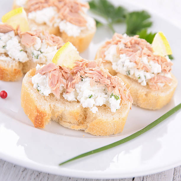 istock canape with tuna and cheese 482174363