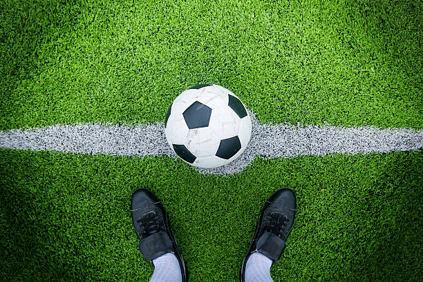 istock Soccer player ready to play at kick off point 482179948