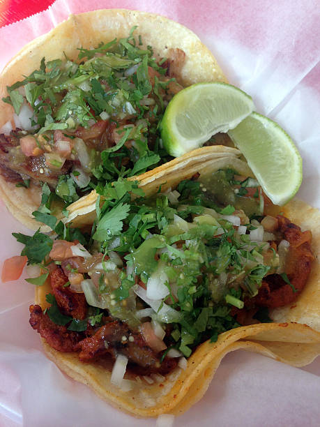 istock Authentic Mexican Carnitas and Al Pastor Tacos 482180352
