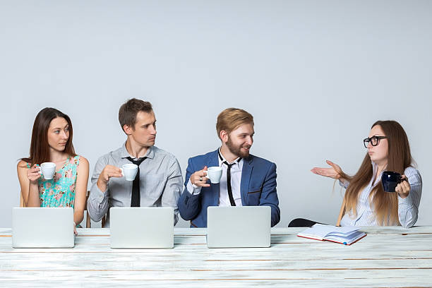 istock Business team working on their business project together at office 482182008