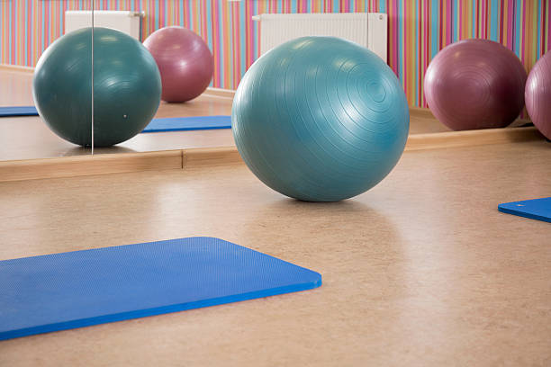 istock Interior of pilates room 482186000