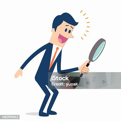 istock Men searching with magnifying glass 482193542