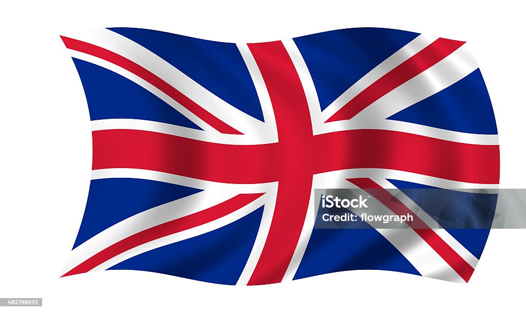 waving uk flag 2015 Stock Photo