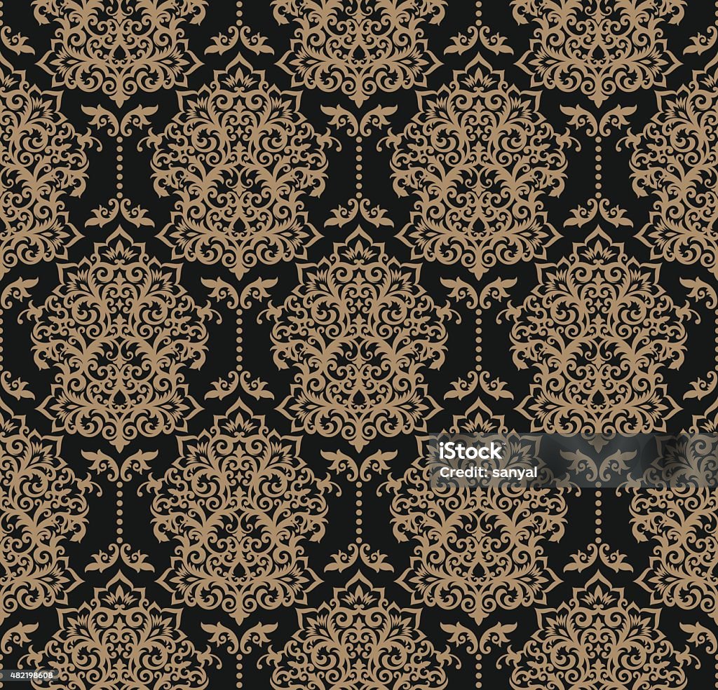 floral wallpaper Seamless background from a floral ornament, Fashionable modern wallpaper or textile 2015 stock vector