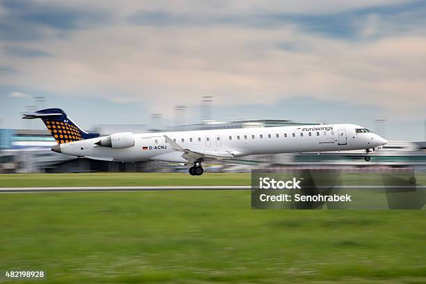 Eurowings Stock Photo - Download Image Now - 2015, Air Vehicle, Aircraft Wing