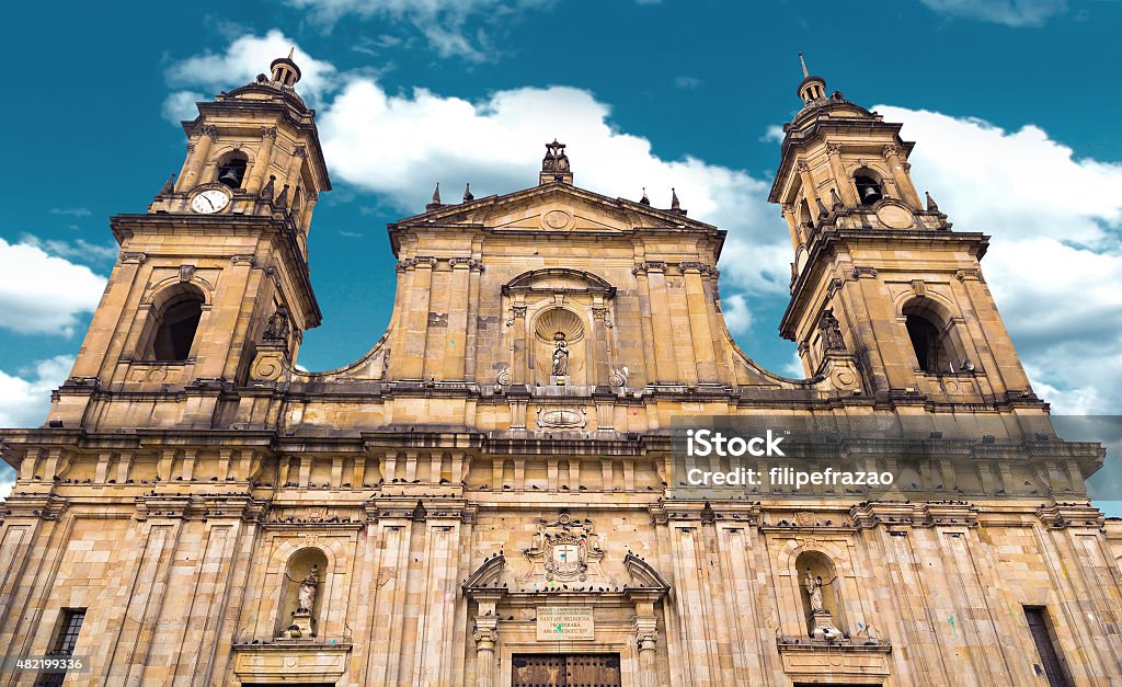 La Famosa Catedral De Bogotá Colombia Foto de stock y más banco de imágenes  de Bogotá - Bogotá, 2015, Aire libre - iStock