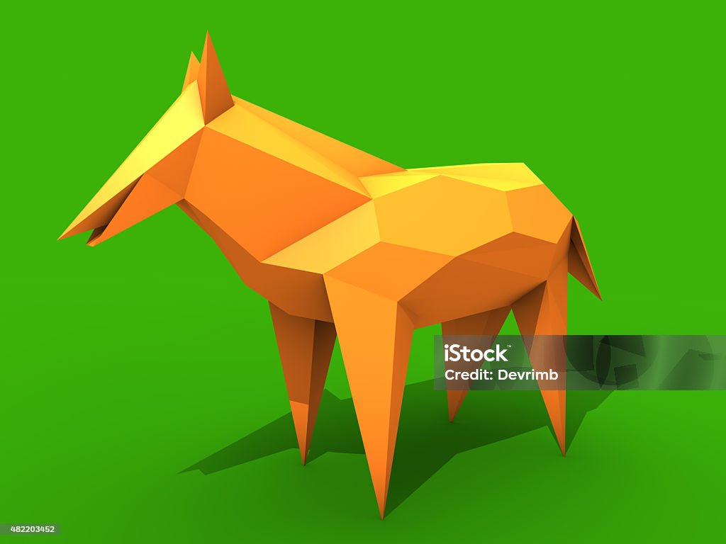 Cubic Dog Illustration The illustration of a dog drawn in a modern style. 2015 stock illustration