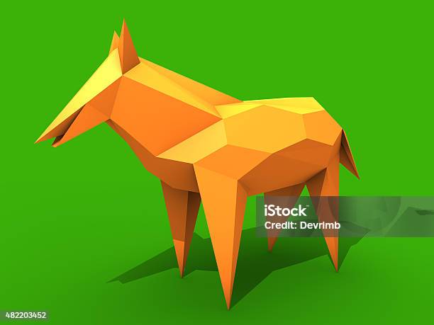 Cubic Dog Illustration Stock Illustration - Download Image Now - 2015, Animal, Animal Body Part