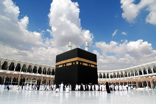 Kaaba in Mecca Kaaba in Mecca Saudi Arabia pilgrim stock pictures, royalty-free photos & images