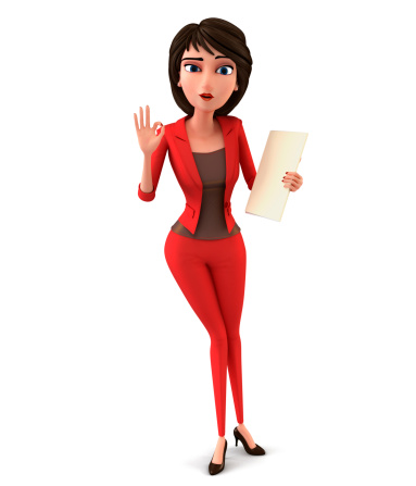 3D illustration of business team Informal greeting. Happy working people giving high five and gesturing ok sign. Multicultural colleagues cartoon characters. Successful partnership concept.